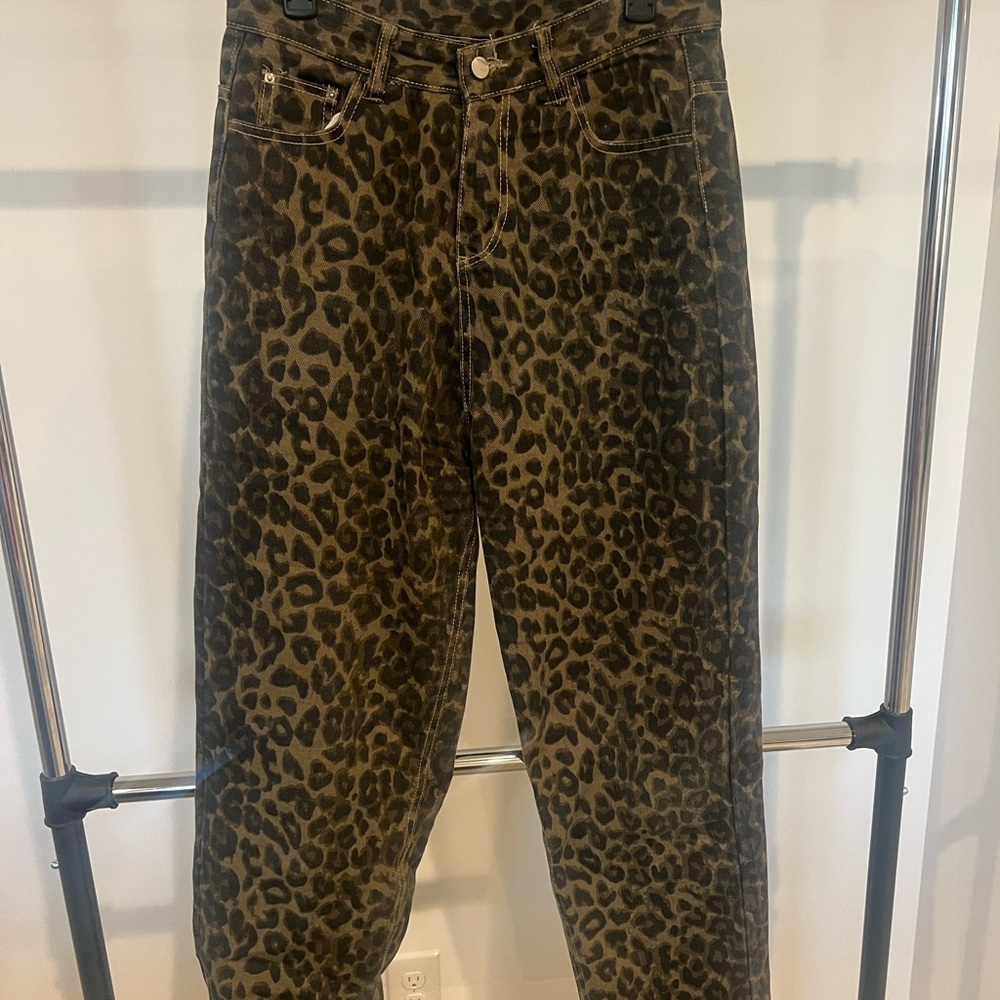 Leopard Print Jeans